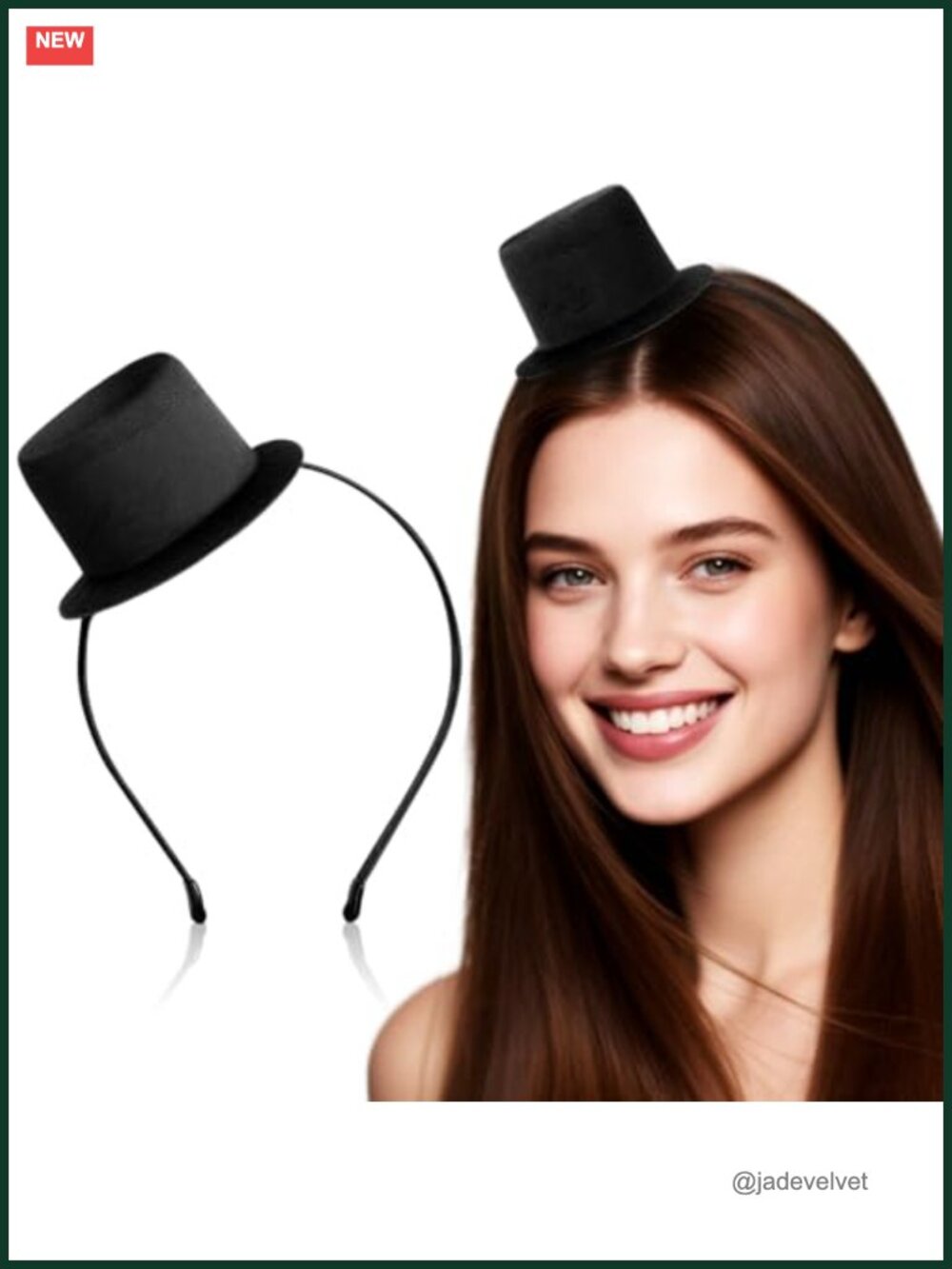 Mini Top Hat Headband Polyester Cowboy Hair Hoop Costume Accessory